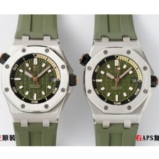 SA급 오데마피게 남성용 하이엔드 로얄오크 오프쇼어 다이버 15720ST.OO.A052CA.01 오토매틱 Cal.4308타입 42mm 그린 다이얼 aud6576 xx