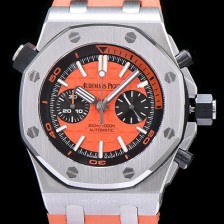 SA급 오데마피게 남성용 로얄오크 오프쇼어 크로노그래프 오랜지 다이얼 오토매틱 무브먼트 AUD0452 xx