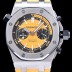 SA급 오데마피게 남성용 로얄오크 오프쇼어 크로노그래프 옐로 다이얼 오토매틱 무브먼트 AUD0454 xx