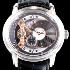 SA급 오데마피게 남성용 밀레어리 최신형 업그레이드 모델 15350ST.OO.D002CR.01 칼리버 4101 실버 스켈레톤 다이얼 오토매틱 무브먼트 AUD0105 xx