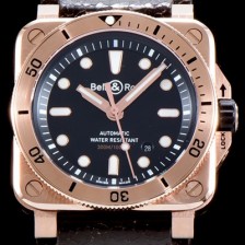 SA급 벨엔로즈 남성용 2018년 신형다이버워치 UP!! 인스트루먼트 BR0392-D-BL-BR/SCA 고급스러운18K 로즈골드 블랙 다이얼 오리지날 미요타 9시리즈 오토매틱 무브먼트 BEL4200 xx