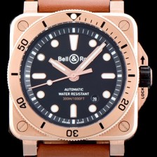 SA급 벨엔로즈 남성용 2018년 신형다이버워치 UP!! 인스트루먼트 BR0392-D-BL-BR/SCA 고급스러운18K 로즈골드 블랙 다이얼 오토매틱 무브먼트 BEL4250 xx