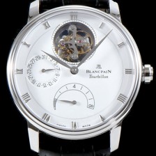 SA급 블랑팡 남성용 빌레레 클래식 6025-1542-55B 투어빌론 화이트 다이얼 BLA4202 xx