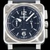 SA급 벨엔로즈 남성용 인스트루먼트 BR 03-94 STEEL 크로노그래프-스틸42mm 블랙 다이얼 오토매틱 무브먼트 BEL4250 xx