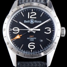 SA급 벨엔로즈 남성용 빈티지 BRV123-BL-GMT/SRB GMT 신형 모델 블랙 다이얼 스위스 ETA 2836-2오토매틱 무브먼트 BEL4231 xx