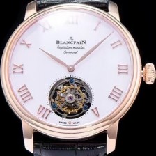 SA급 블랑팡 남성용 투어빌론 42mm 화이트다이얼 BLA42040 xx