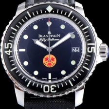 SA급 블랑팡 남성용 피프티 패덤스 5015B-1130-52 스포츠 다이버 워치 블랙 다이얼 스위스 ETA 2836 A2오토매틱 무브먼트 BLA4201 xx