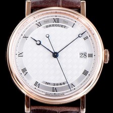 SA급 브레게 남성용 클래식 No.3944 최신버전 업그레이드형 5177BR/15/9V6 18K 로즈 골드 실버 텍스쳐드 다이얼 오토매틱 무브먼트 BRG0445 xx