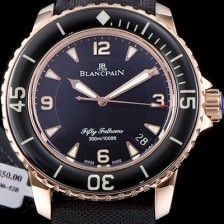 SA급 블랑팡 남성용 피프티 패던스 베스트 에디션 로즈골드 블랙 다이얼 BLA4210 xx
