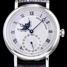 SA급 브레게 남성용 클레식 워치 문페이즈 실버 텍스쳐 다이얼 오토매틱 무브먼트 BRG4213 xx