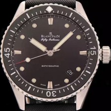 SA급 블랑팡 남성용 5000-0130-B52 A 피프티패덤즈 다이버 블랙다이얼 BLA42020 xx
