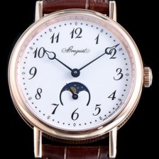 SA급 브레게 남성용 클래식 문페이즈No: 9087BR/29/964 18k 로즈골드 화이트다이얼 BRG4205 xx