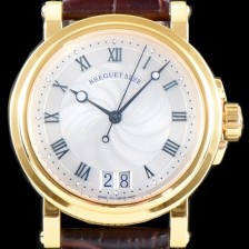 SA급 브레게 남성용 마린 컬렉션 5817BA/12/9V8 빅데이트 UP!! 18K 옐로우 골드 케이스 화이트 물결무늬 다이얼 Cal.517GG HG 오토매틱 무브먼트 BRG0429 xx