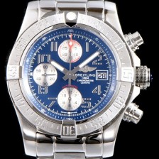 SA급 브라이틀링 남성용 슈퍼 어벤져II A1338111/C870/170A 크로노그래프 블루 다이얼 브레이슬릿 오토매틱 무브먼트 BRE0252 xx