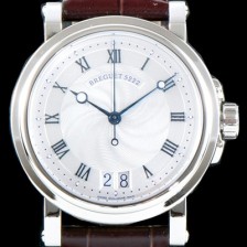 SA급 브레게 남성용 마린 컬렉션 5817ST/12/5V8 빅데이트 UP!! 39MM 화이트 물결무늬 다이얼 Cal.517GG HG 오토매틱 무브먼트 BRG0427 xx