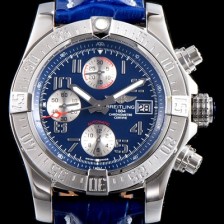 SA급 브라이틀링 남성용 슈퍼 어벤져II A1338111|C870|158S|A20S.1 크로노그래프 블루 다이얼 오토매틱 무브먼트 BRE0201 xx
