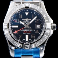 SA급 브라이틀링 남성용 어벤져II A3239011|BC34|170A 씨 울프 크로노미터 블랙 다이얼 브레이슬릿 오토매틱 무브먼트 BRE0205 xx