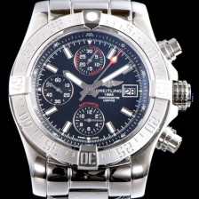 SA급 브라이틀링 남성용 슈퍼 어벤져II A1338111|BC32|170A 크로노그래프 블랙 다이얼 브레이슬릿 오토매틱 무브먼트 BRE0253 xx