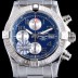 SA급 브라이틀링 남성용 어벤져II A1338111/C870/170A 스카이랜드1884 크로노그래프 블루 다이얼 브레이슬릿 7750B-2오토매틱 무브먼트 BRE0233 xx