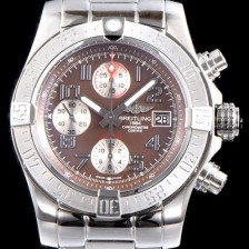 SA급 브라이틀링 남성용 슈퍼 어벤져II A1338111|F564|170A 크로노그래프 브라운 다이얼 브레이슬릿 오토매틱 무브먼트 BRE0251 xx