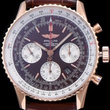 SA급 브라이틀링 남성용 네비타이머 크로노그래프 브라운 다이얼 오토매틱 무브먼트 BRE0413 xx
