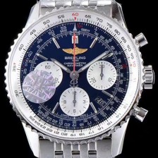 SA급 브라이틀링 남성용 네이비타이머 크로노그래프 블루 다이얼 오토매틱 무브먼트 BRE0213 xx