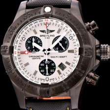 SA급 브라이틀링 남성용 원드라이더 44mm 크로노그라프 쿼츠 화이트다이얼 BRE0441 xx