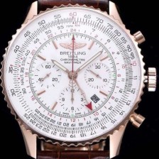 SA급 브라이틀링 남성용 네비타이머 크로노그래프 화이트 다이얼 오토매틱 무브먼트 BRE0450 xx