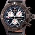 SA급 브라이틀링 남성용 원드라이더 44mm 크로노그라프 쿼츠 블랙다이얼 BRE0442 xx