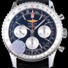 SA급 브라이틀링 남성용 네이비타이머 크로노그래프 블랙 다이얼 오토매틱 무브먼트 BRE0224 xx