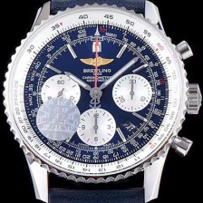 SA급 브라이틀링 남성용 네이비타이머 크로노그래프 블루 다이얼 오토매틱 무브먼트 BRE0240 xx