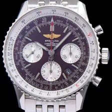 SA급 브라이틀링 남성용 네비타이머 크로노그래프 브라운 다이얼 오토매틱 무브먼트 BRE0400 xx