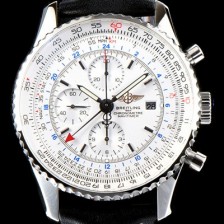 SA급 브라이틀링 남성용 업그레이드형!!네비타이머 월드 A2432212|G571|756P|A20BA.1 지엠티 크로노그래프 화이트 다이얼 오토매틱 무브먼트 BRE0211 xx