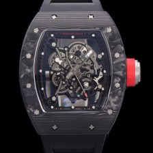 SA급 리차드밀레 남성용 RM055 NTPT 카본케이스 50미리 스켈레톤 다이얼 기계식 수동형 무브먼트 RIC73899 xx