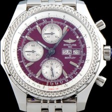 SA급 브라이틀링 남성용 벤틀리 지티2 크로노 그래프 레드퍼플 다이얼 BRE0415 xx