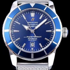 SA급 브라이틀링 남성용 슈퍼오션 헤리티지 45 블루다이얼 BRE0420 xx