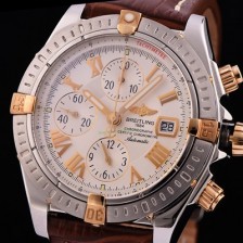 SA급 브라이틀링 남성용 크로노매트 크로노그래프 화이트 다이얼 오토매틱 무브먼트 BRE0240 xx