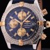 SA급 브라이틀링 남성용 크로노매트 크로노그래프 네이비 다이얼 오토매틱 무브먼트 BRE0200 xx