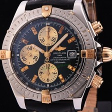 SA급 브라이틀링 남성용 크로노매트 크로노그래프 그린 다이얼 오토매틱 무브먼트 BRE0201 xx