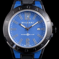 SA급 불가리 남성용 신상품 업데이트!! 디아고노 102364 DG41C3SMCVD 마그네슘 PVD 블루 다이얼 쿼츠 무브먼트 BVL4250 xx