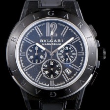 SA급 불가리 남성용 신상품 업데이트!! 디아고노 102428 DG42BSMCVDCH 크로노그래프 마그네슘 PVD 블랙 다이얼 쿼츠 무브먼트 BVL4250 xx