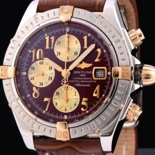 SA급 브라이틀링 남성용 크로노매트 크로노그래프 브라운 다이얼 오토매틱 무브먼트 BRE0240 xx