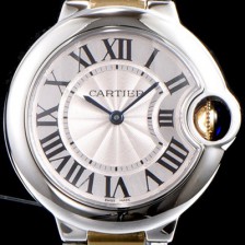 SA급 까르띠에 남성용 발롱블루 드 까르띠에 W69008Z3 28-33-36mm 사이즈 18k 옐로골드 투톤 콤비 화이트 실버 썬더스트 다이얼 브레이슬릿 스위스 정품 쿼츠 무브먼트 CAR0020 xx