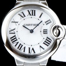 SA급 까르띠에 남성용 발롱블루 드 까르띠에 W6920084 28-33-36mm 사이즈 화이트 다이얼 브레이슬릿 스위스 정품 쿼츠 무브먼트 CAR0040 xx