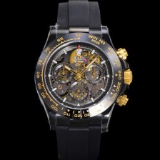 SA급 로렉스남성용 데이토나 세라믹 베젤 40mm 크로노그래프 오토매틱 Cal.4130 무브먼트 스켈레톤 다이얼 rol5379 xx