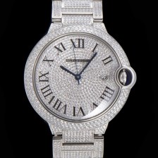 SA급 까르띠에 남성용 럭셔리 풀다이아셋팅!! 발롱블루 드 까르띠에 HP100562 