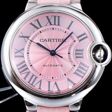 SA급 까르띠에 남성용 신형 UP!!발롱블루 드 까르띠에 WSBB0002 핑크 썬더스트 다이얼 오토매틱 무브먼트 CAR0032 xx
