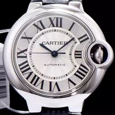 SA급 까르띠에 남성용 신형 UP!!발롱블루 드 까르띠에 W6900556 33-36mm 사이즈 화이트 실버 썬더스트 다이얼 오토매틱 무브먼트 CAR0030 xx