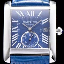 SA급 까르띠에 남성용 탱크 블루 다이얼 오토매틱 무브먼트 CAR0010 xx