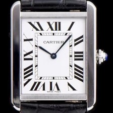 SA급 까르띠에 남성용 탱크 로마 인덱스 화이트 다이얼 커플용 쿼츠 무브먼트 CAR0504 xx
